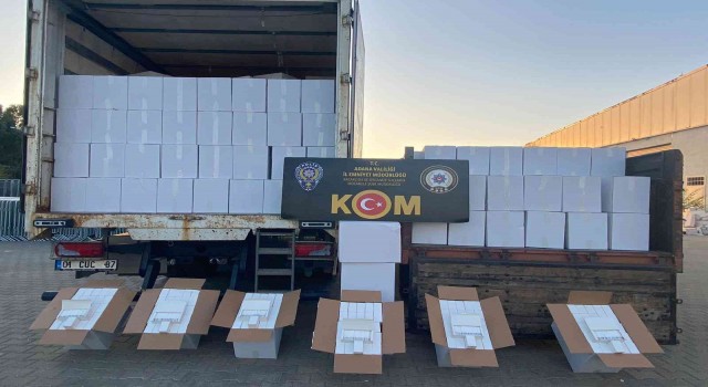 Adanada 41 milyon kaçak makaron ele geçirildi
