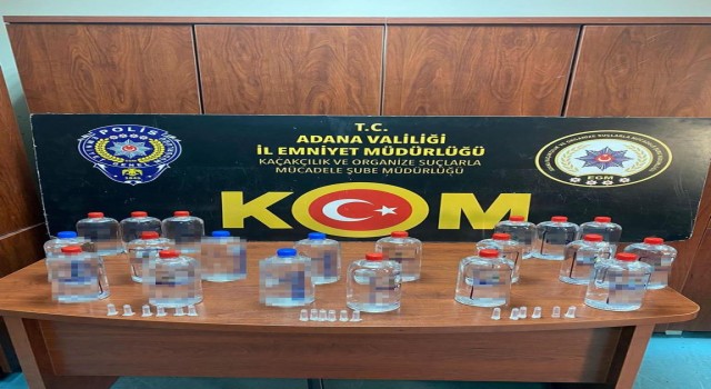 Adanada sahte içki operasyonu