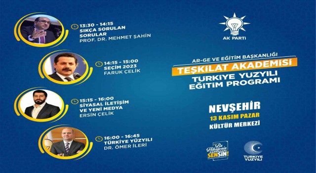 Ak Partide Teşkilat Akademisi başlıyor