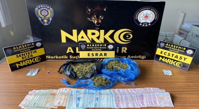 Alaşehirde uyuşturucu operasyonu