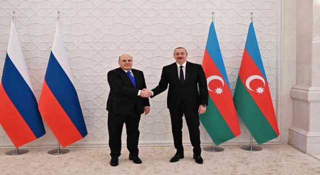 Aliyev, Rusya Başbakanı Mişustini kabul etti