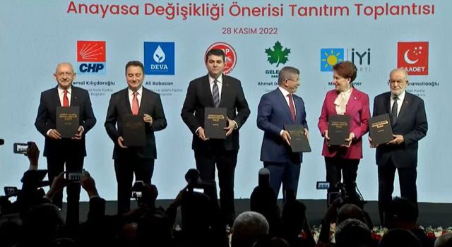 Altılı Masadan Yeni Anayasa Teklifi Sunum Toplantısı