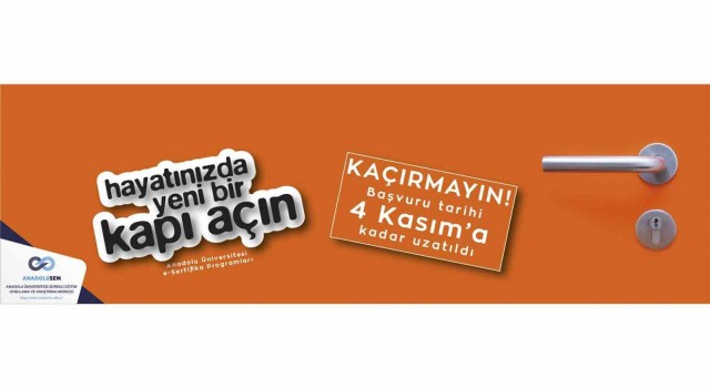 Anadolu Üniversitesi e-Sertifika Programları için kayıt tarihi 4 Kasıma kadar uzatıldı