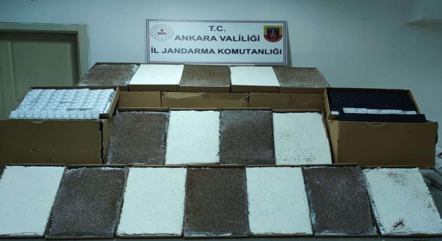 Ankarada 400 bini aşkın dolu makaron ele geçirildi