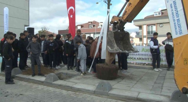 Arnavutköyde dikilecek 5 bin ağacın dikimi için start verildi