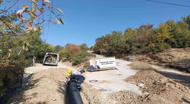 ASATtan İbradıda yağmur suyu çalışması