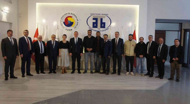 Aydın Ticaret Borsası, Aydın Gazeteciler Cemiyeti yönetimini ağırladı