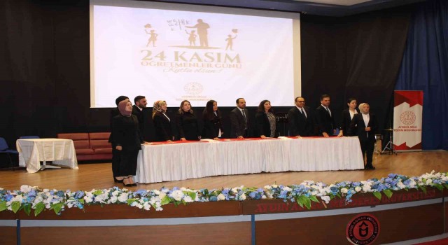 Aydında göreve yeni başlayan öğretmenler yemin etti