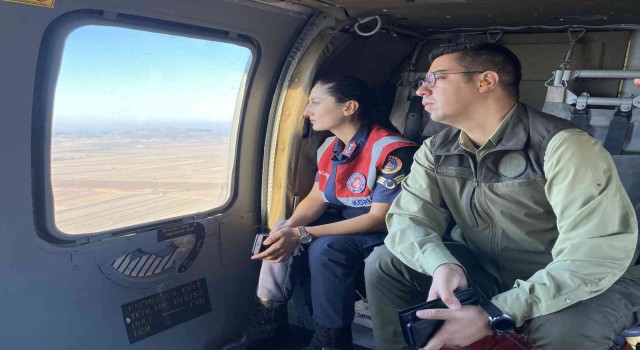 Aydında helikopter destekli kaçak avcılık denetimi gerçekleştirildi