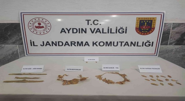Aydında jandarma ekiplerinden tarihi eser operasyonu