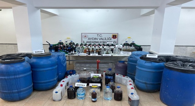 Aydında kaçak alkol operasyonu: 1 gözaltı