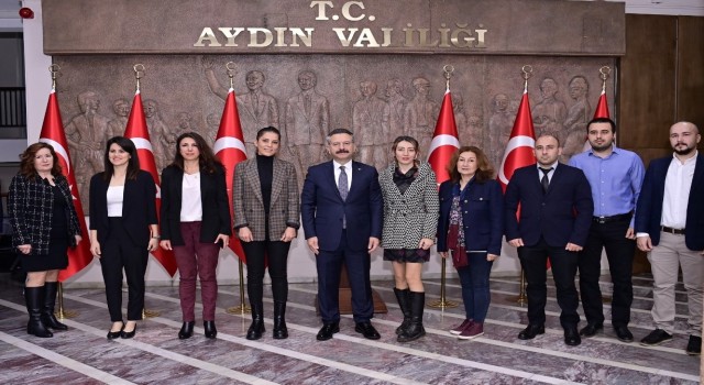 Aydınlı girişimciler, Vali Aksoya ürünlerini tanıttı