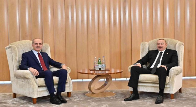 Azerbaycan Cumhurbaşkanı Aliyev, AK Parti Genel Başkanvekili Kurtulmuşu kabul etti