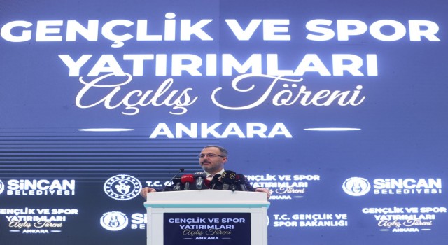 Bakan Kasapoğlu: Ankarada 20 yıl önce 30 olan spor tesisi sayısı bugün 150ye yaklaşmış durumda