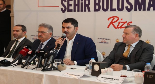 Bakan Kurum: “O ‘altılı masa, bizim projelerimizi hayal etse yapamaz”