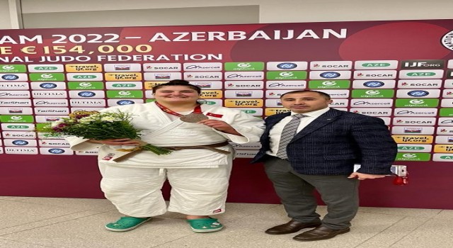 Bakü Grand Slamde Hilal Öztürkten bronz madalya