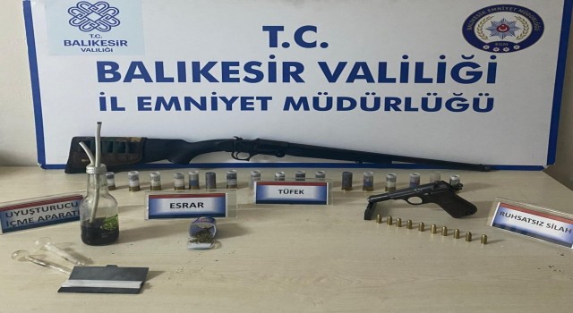 Balıkesirde son bir haftada yapılan operasyonlarda 89 kişi tutuklandı