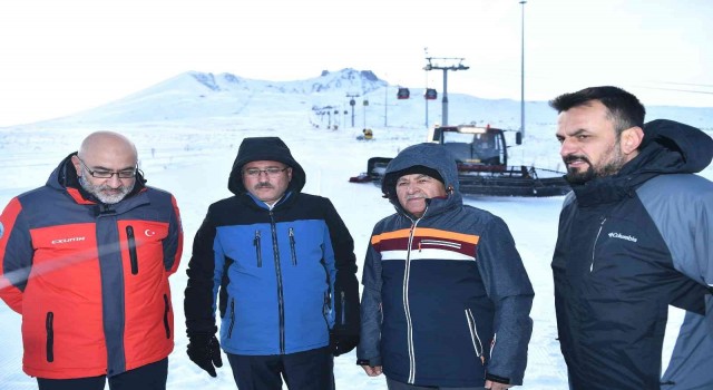 Başkan Büyükkılıç ve Vali Çiçekten Erciyeste inceleme