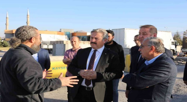 Başkan Palancıoğlu, Germirdeki öğrenci yurdu inşaatını inceledi