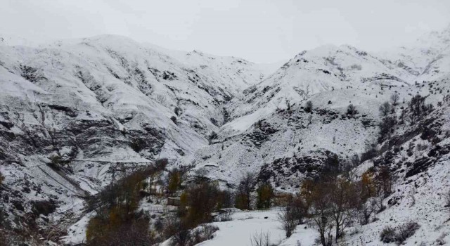 Batmanda etkili olan kar yağışı köyleri beyaza bürüdü