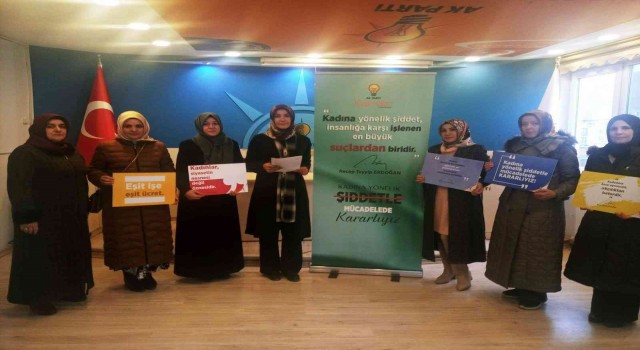 Bayburtta kadına yönelik şiddete karşı basın açıklaması yapıldı