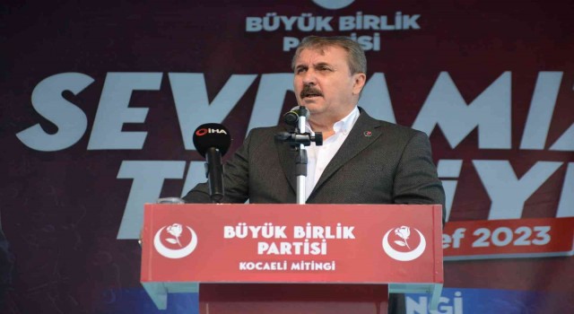 BBP Lideri Destici: Ana Muhalefet Partisi CHP, PKKnın partisinin yan kuruluşu haline gelmiş