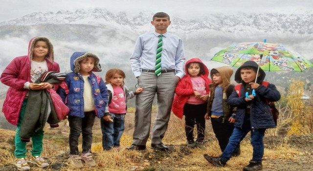 Berit Dağına sezonun ilk karı yağdı