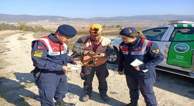 Bilecikte jandarmadan avcılara denetim