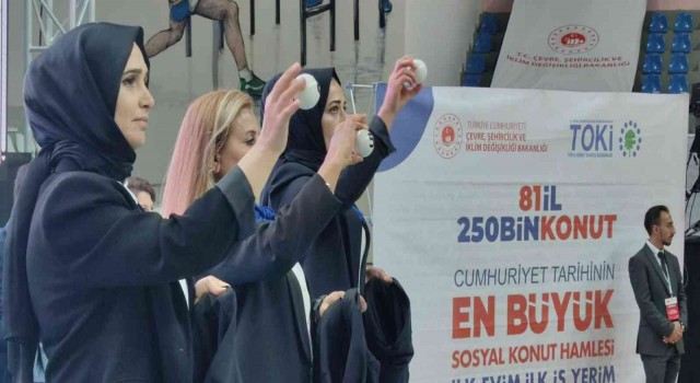 Bingölde İlk Evim İlk İş Yerim projesinde kuralar çekildi, ismi çıkanlar büyük sevinç yaşadı