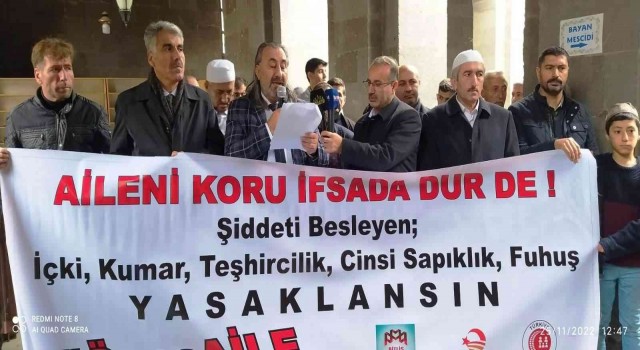 Bitliste ‘Aileni koru, ifsada dur de basın açıklaması yapıldı