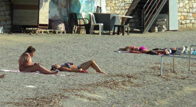 Bodrumda kasım ayında deniz keyfi