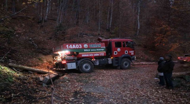 Boluda orman yangınında 1,5 hektarlık alan zarar gördü