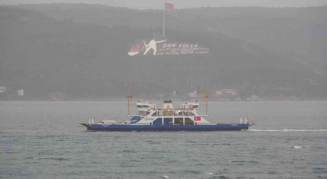 Bozcaadaya feribot seferleri iptal edildi
