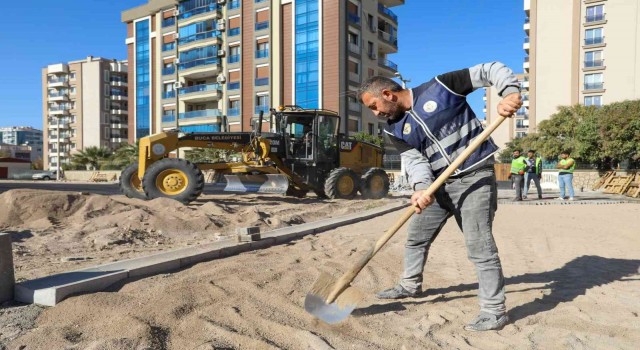 Bucada yol ve otopark çalışmaları kesintisiz sürüyor