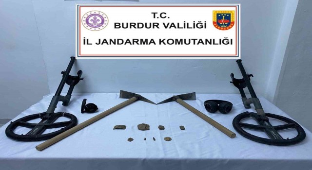 Burdurda kaçak kazı operasyonu