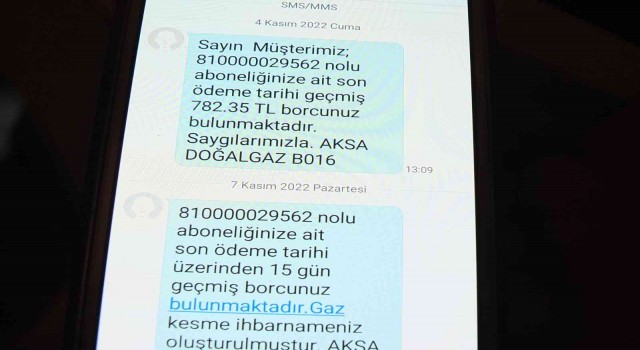 Burhaniyede bağlanmayan doğalgaza 782 lira borç çıktı