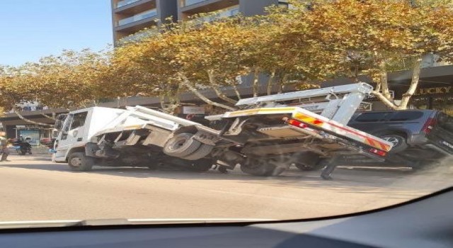 Bursada çekicinin iş kazası