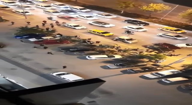 Bursada kaza sonucu meydana gelen kavga kameralara yansıdı