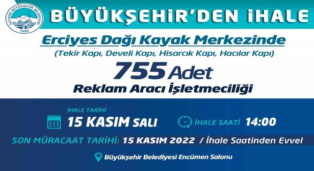 Büyükşehirden ihale