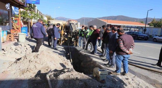 Çamelinde doğalgaz çalışmaları başladı