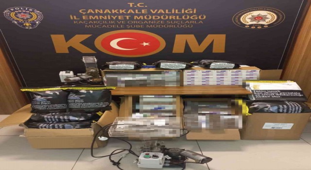 Çanakkalede kaçak sigara satanlara darbe