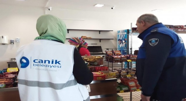 Canik zabıtasından nokta denetim