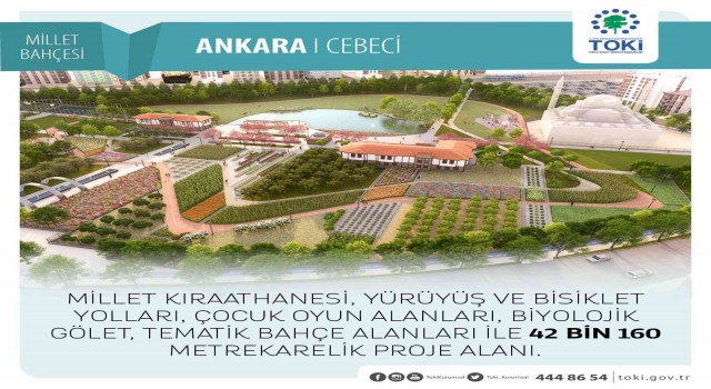 Cebeci Millet Bahçesinin ihalesi yapıldı