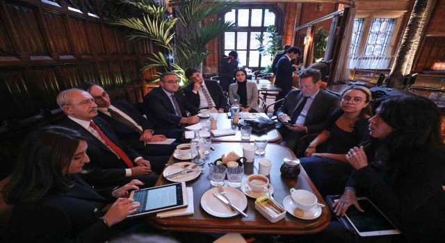 CHP Lideri Kılıçdaroğlu, Londrada Creative UK yöneticileriyle bir araya geldi