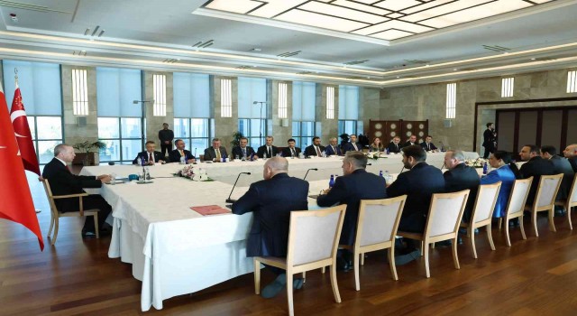 Cumhurbaşkanı Erdoğan, TFF Başkanı Büyükekşiyi kabul etti