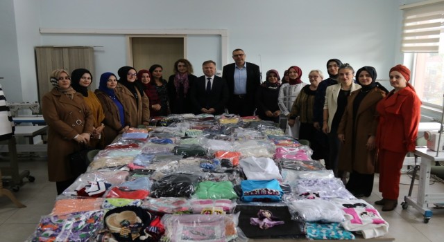 Dikiş kurslarında biriken tekstil atıklarını bakın nasıl değerlendirdiler