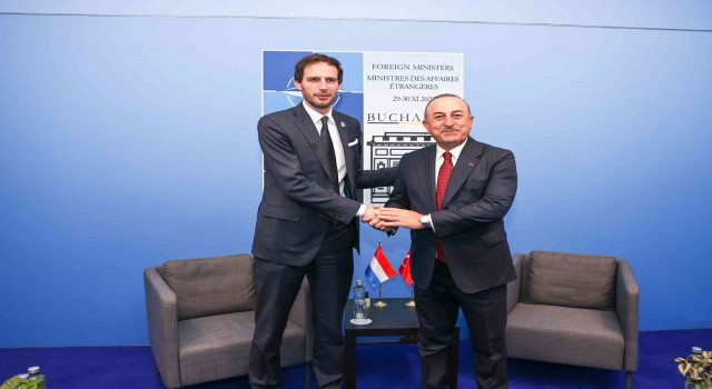 Dışişleri Bakanı Çavuşoğlu, Hollandalı mevkidaşı Hoekstra ile görüştü