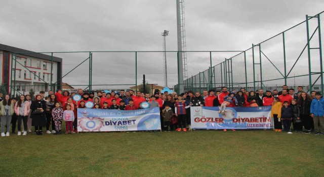 Diyabetli çocuklar ve futbolcular diyabete böyle dikkat çekti