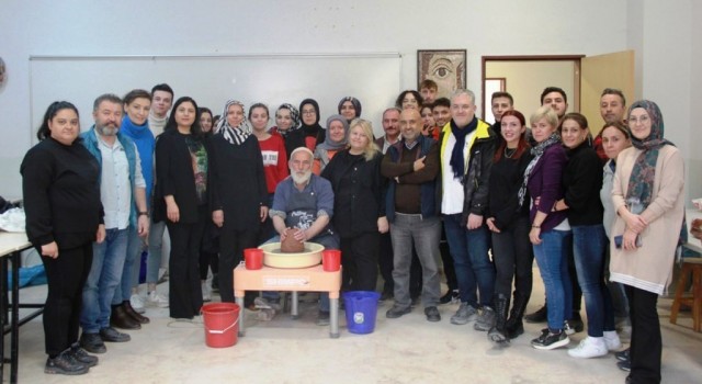 DPÜde Çark Sanatı Uygulaması etkinliği