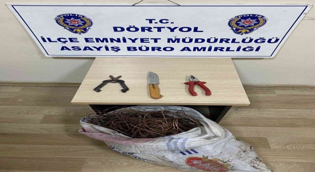 Düğün salonundan kablo çalan 2 zanlı tutuklandı